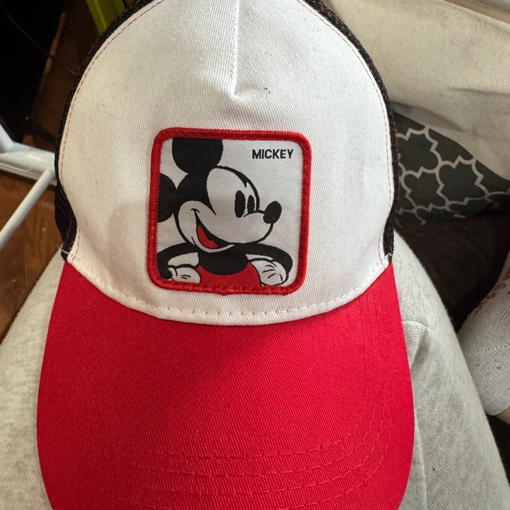 Mickey Mouse Red and White Cap